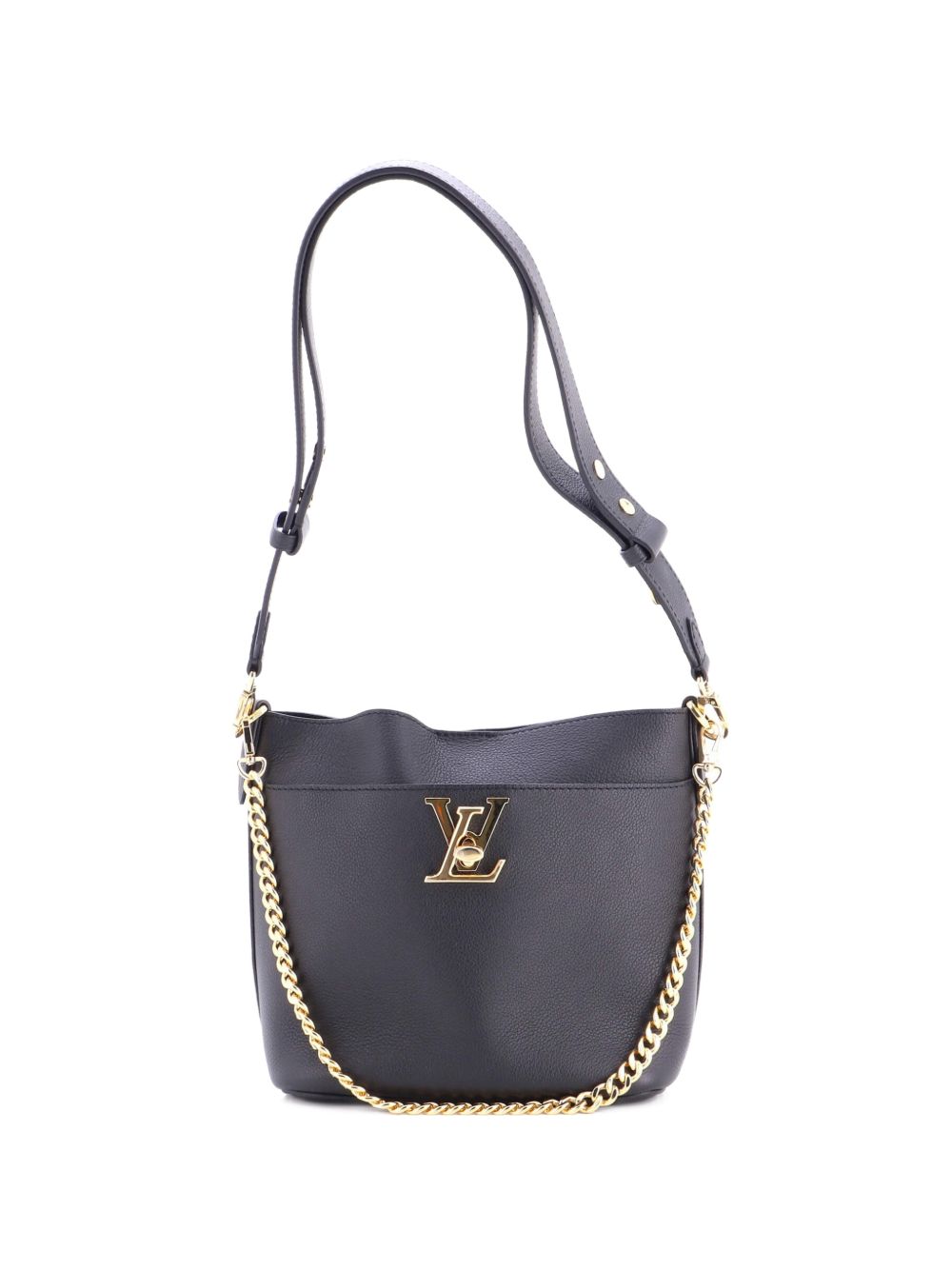 Lock and Walk Leather bucket bag