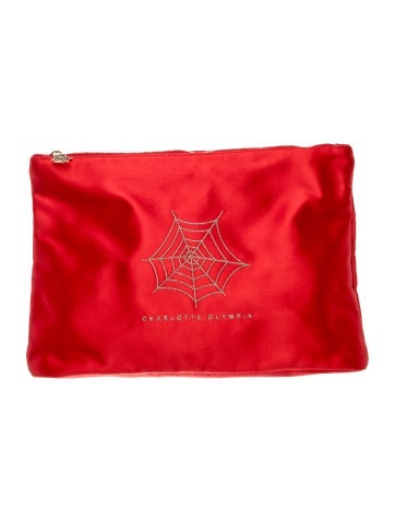 Charlotte Olympia Satin Clutch