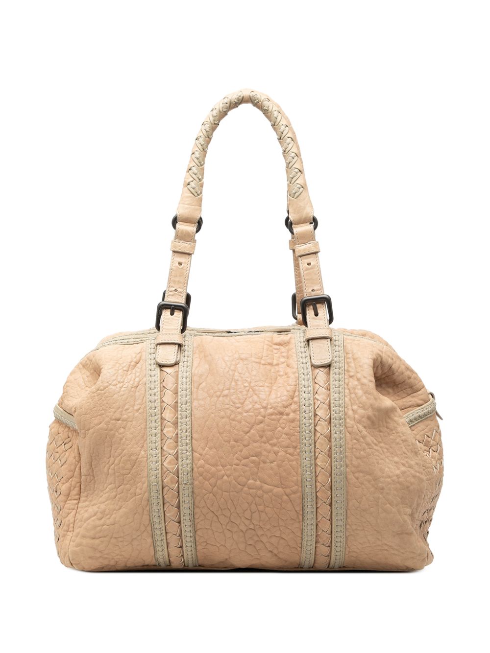 2012-2026 Intrecciato Trimmed Pebbled Lambskin Top Handle Bag tote bag