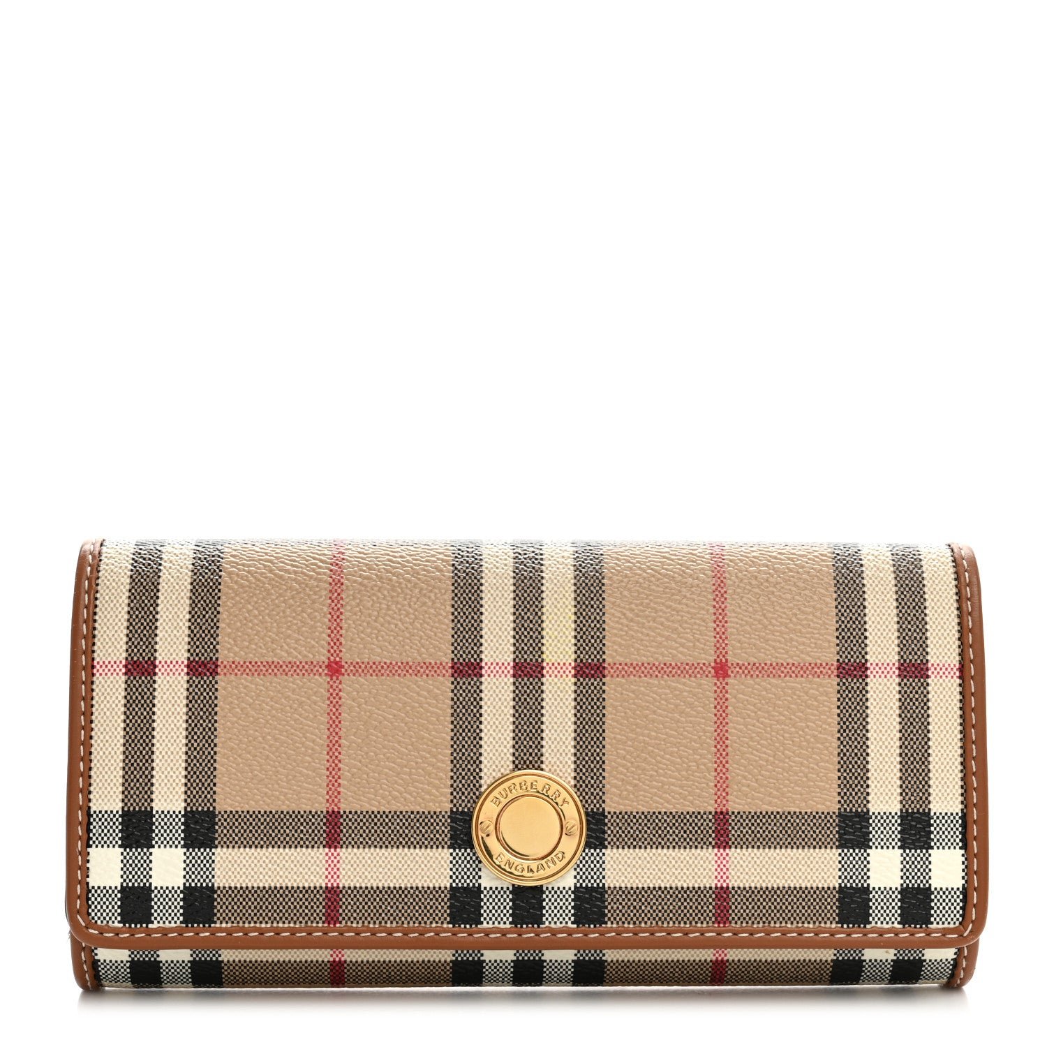 Burberry Burberry Halton Vintage Check Continental Wallet Archive Beige