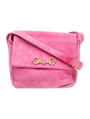 Horsebit Vintage Suede Horsebit Crossbody Bag