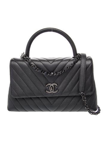So Black Small Coco Handle Bag