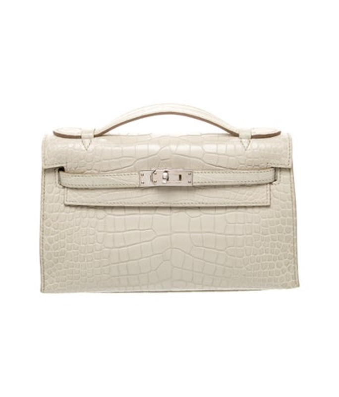 Hermes Matte Alligator Kelly Pochette