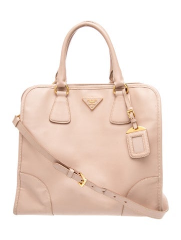 Saffiano Leather Top Handle Bag