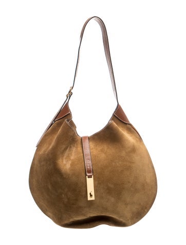 Suede Polo ID Suede Shoulder Bag Small