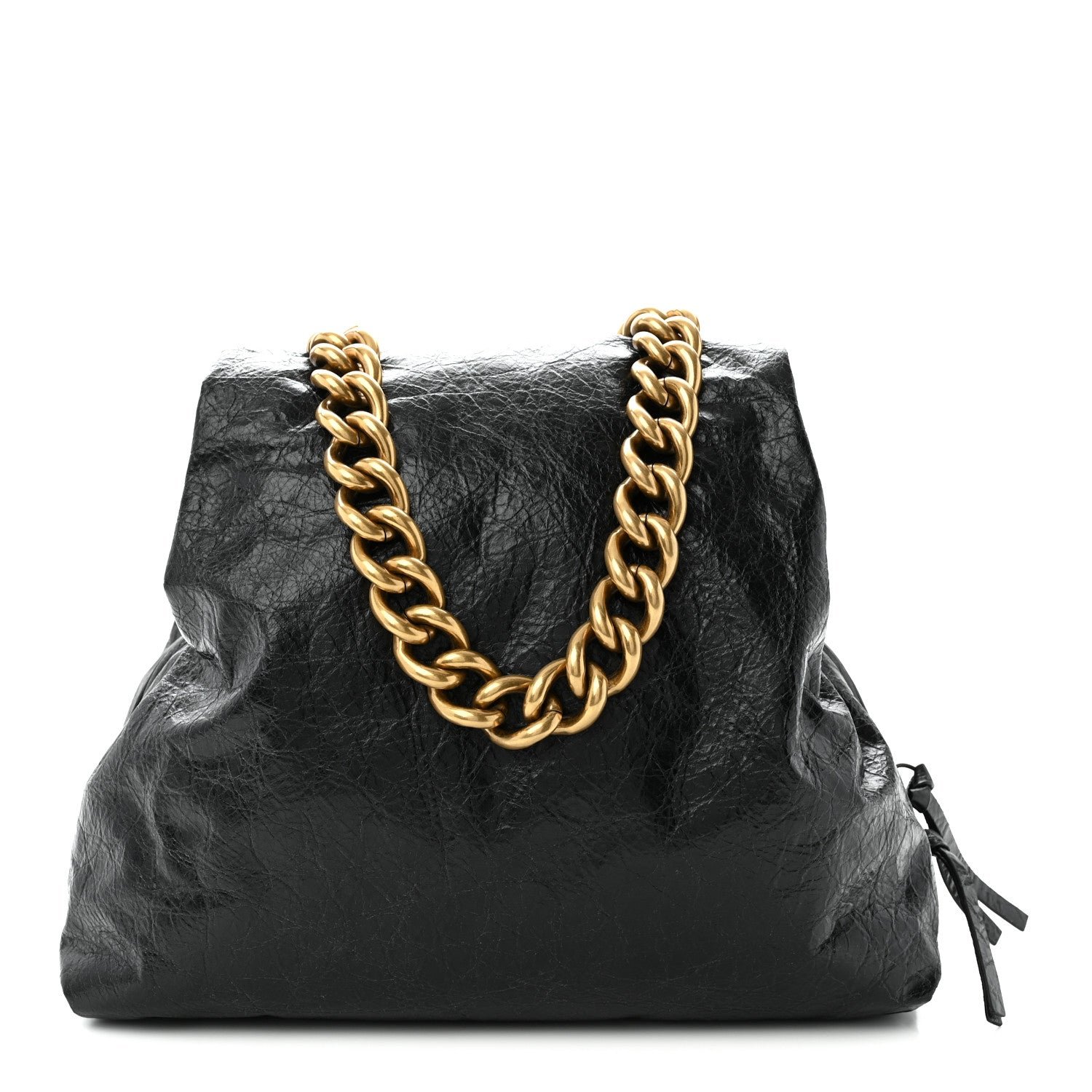 Balenciaga Agneau Arena Small Puffer Bag Black