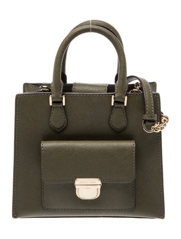 Saffiano Leather Top Handle Bag