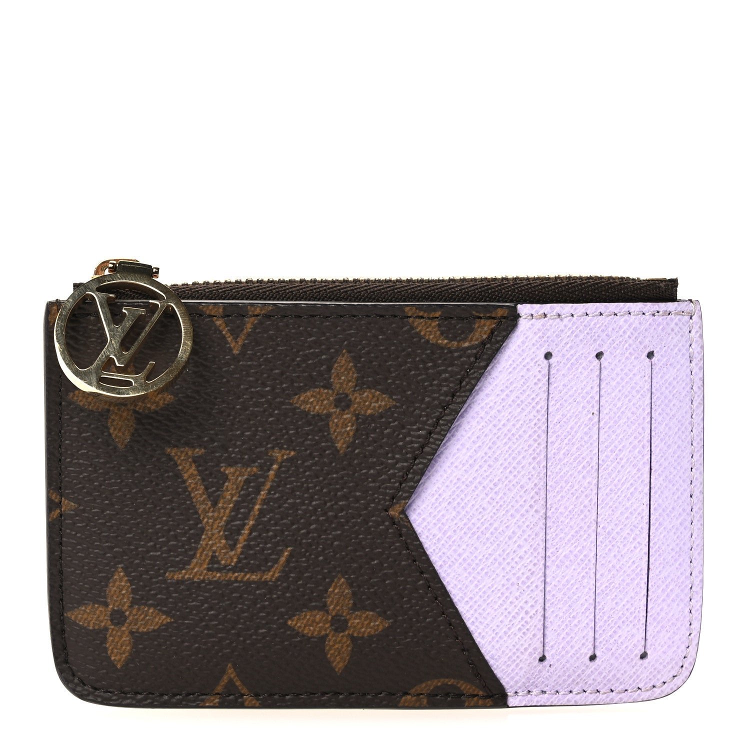 Louis Vuitton Monogram Zipped Romy Card Holder Bubble Tea