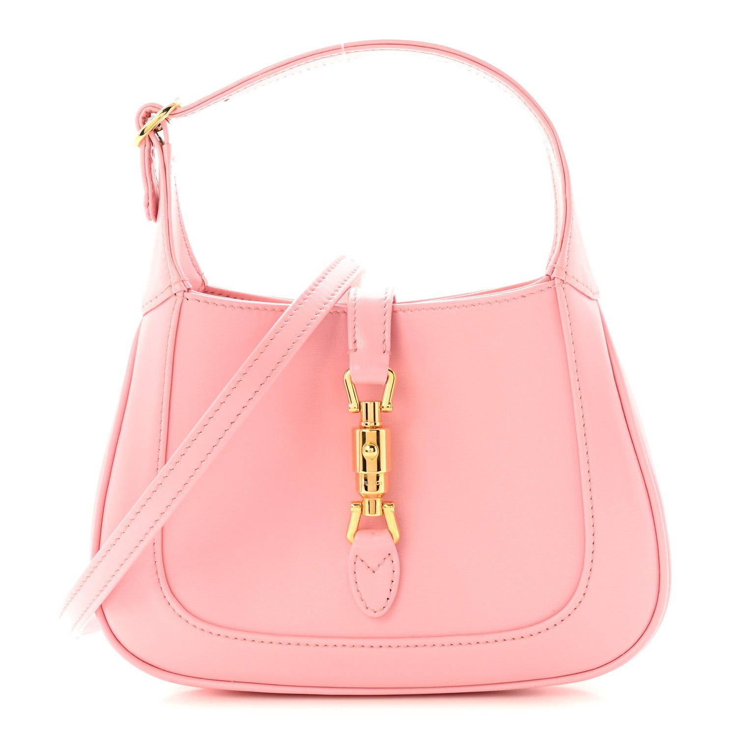 Gucci Boarded Dyana Lux Calfskin Mini Jackie 1961 Hobo Wild Rose