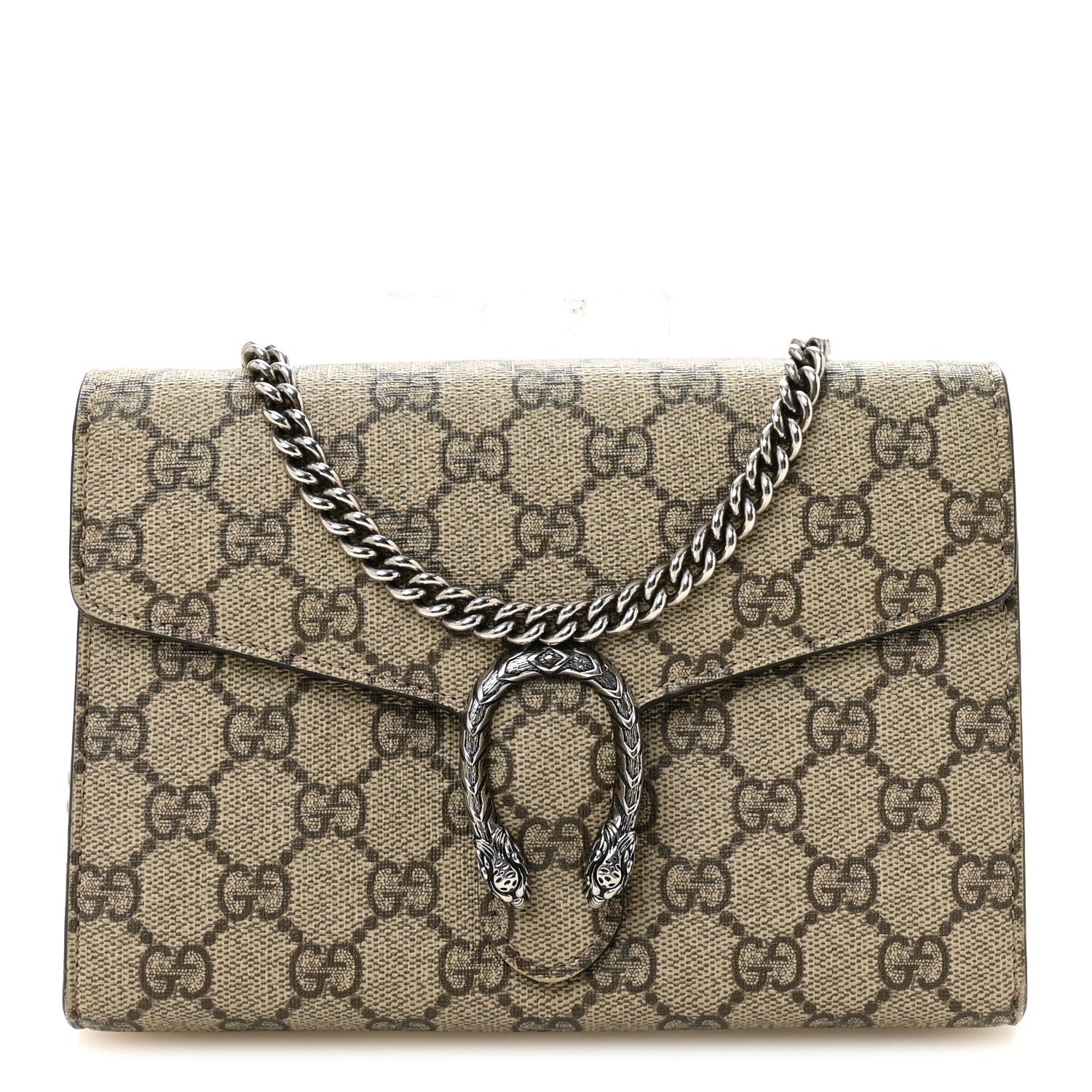 Gucci GG Supreme Monogram Mini Dionysus Chain Wallet