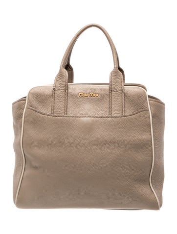 Miu Miu Leather Top Handle Bag