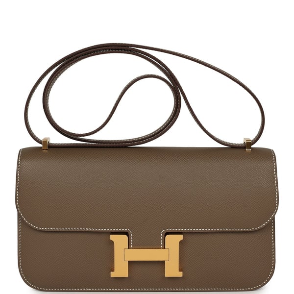 Hermes Constance Elan Etoupe Epsom Gold Hardware
