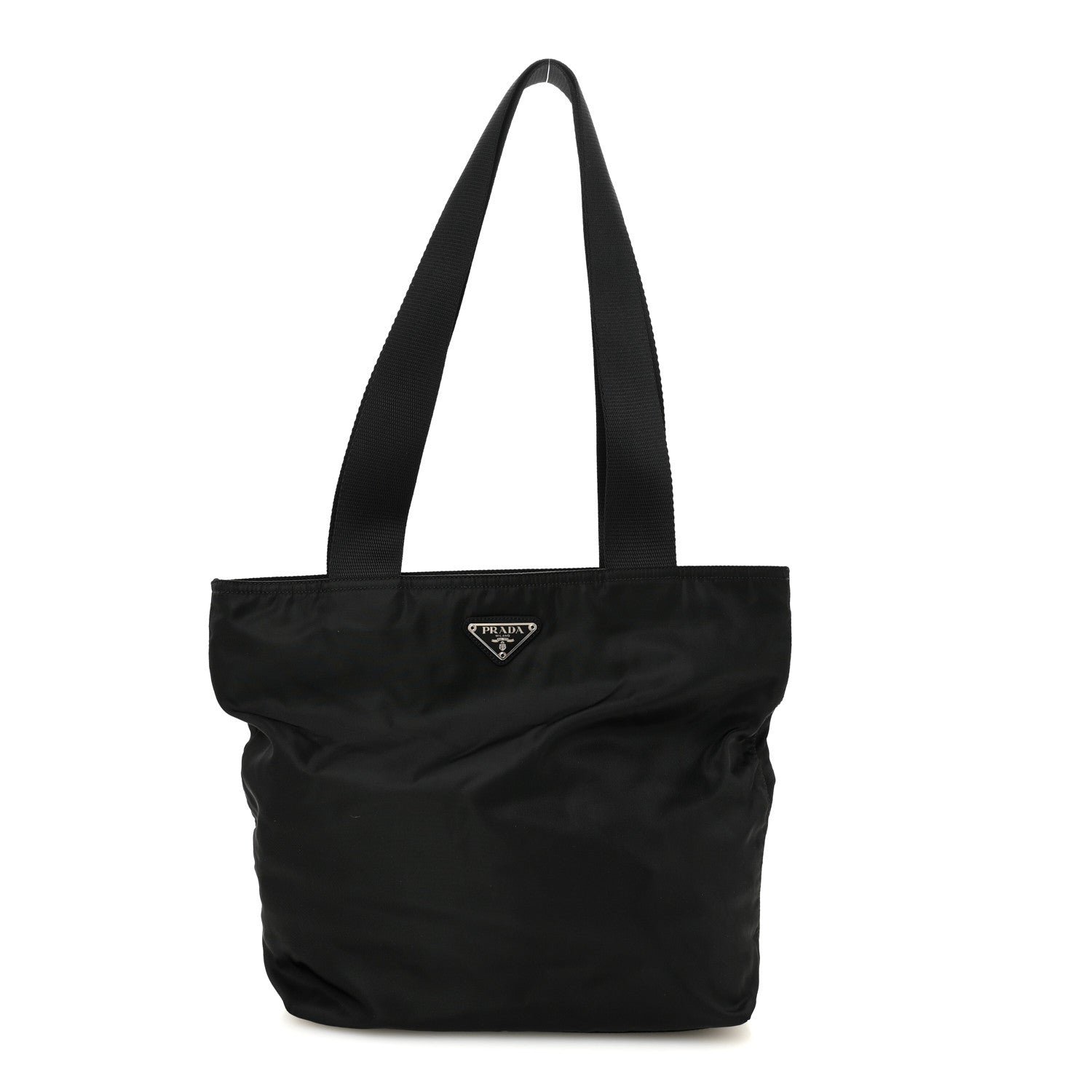 Prada Tessuto Nylon Shopping Tote Black