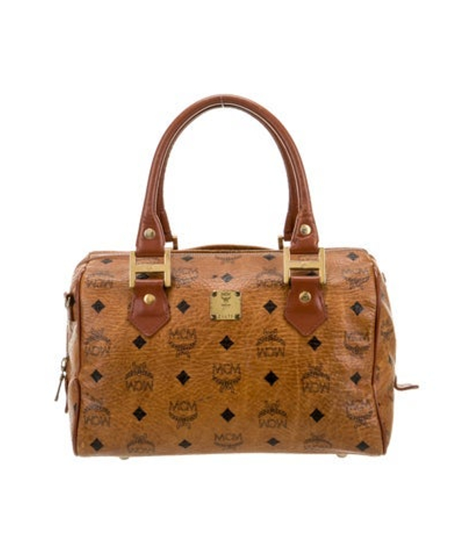 MCM Visetos Top Handle Bag