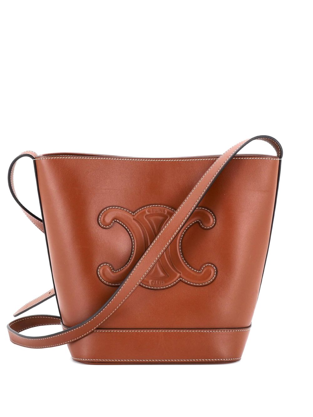 Cuir Triomphe Leather Small bucket bag