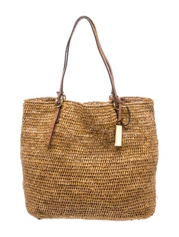 Straw Top Handle Bag