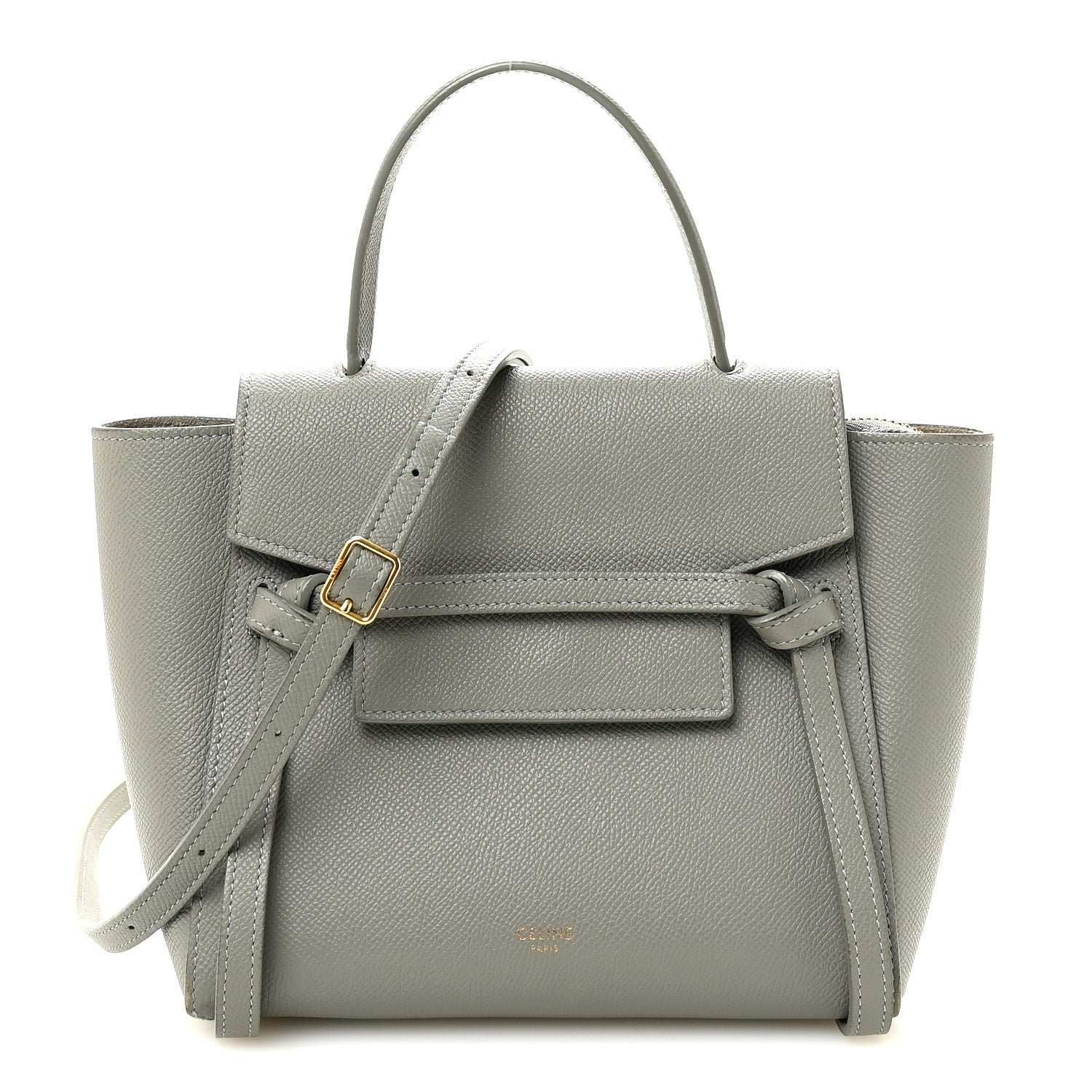 Celine Grained Calfskin Nano Belt Bag Cloud