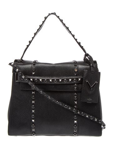 Rockstud Top Handle Bag