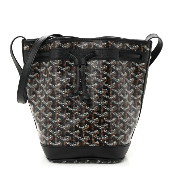 Goyard Goyardine Petit Flot Bucket Bag PM Black