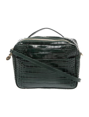Embossed Leather Crossbody Bag