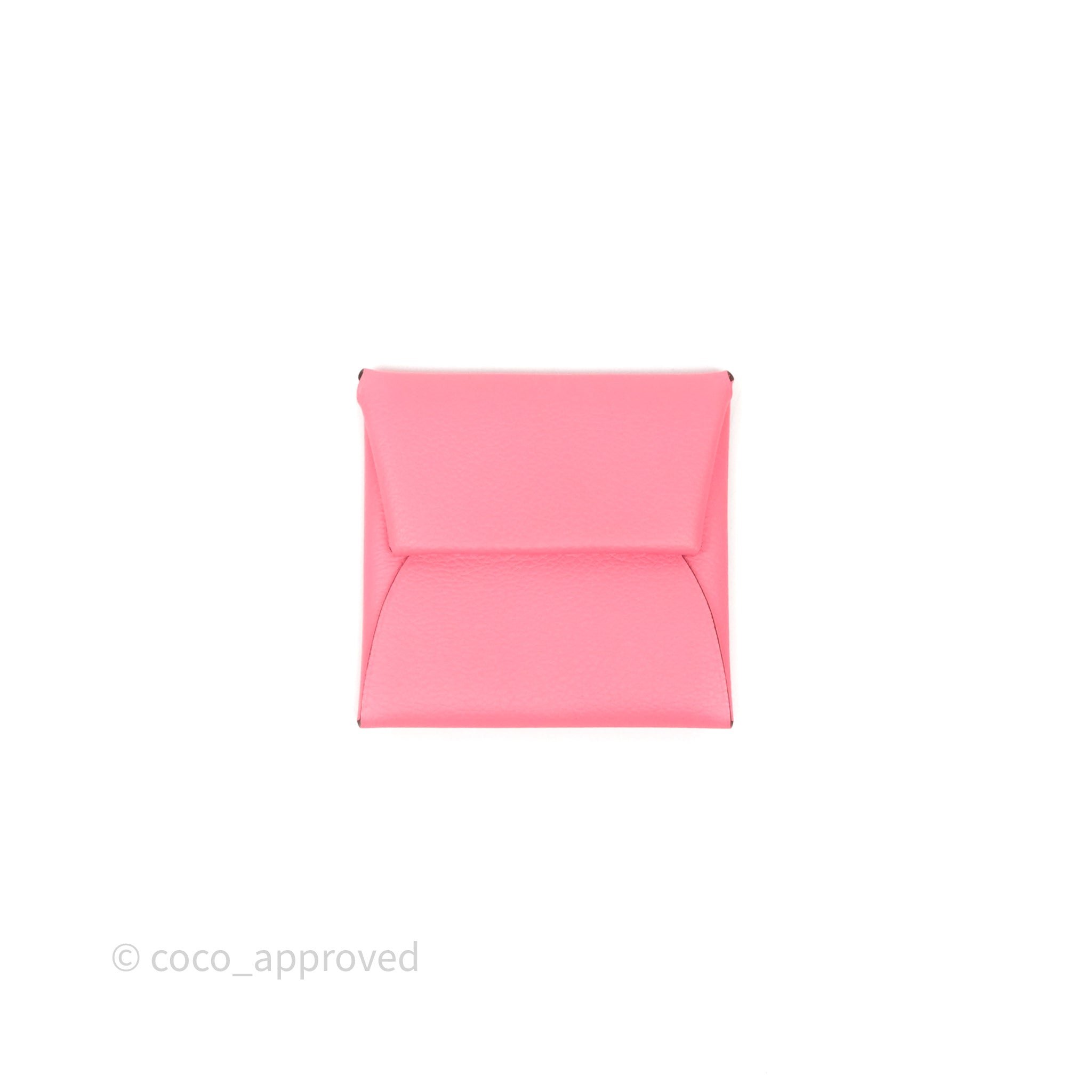 Hermès Bastia Coin Purse Rose Ete K4 Evercolor