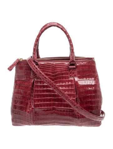 Nancy Gonzalez Crocodile Top Handle Bag