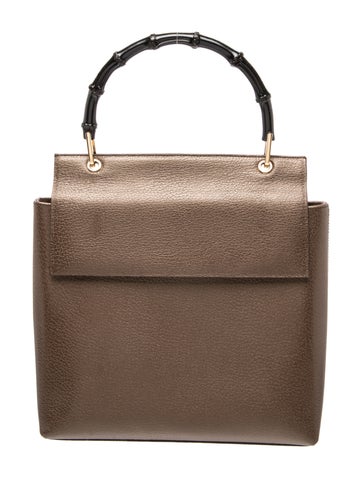 Leather Top Handle Bag