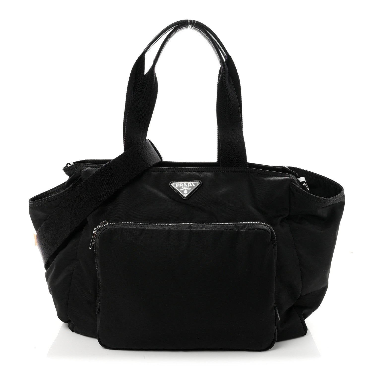 Prada Tessuto Nylon Vela Diaper Bag Black