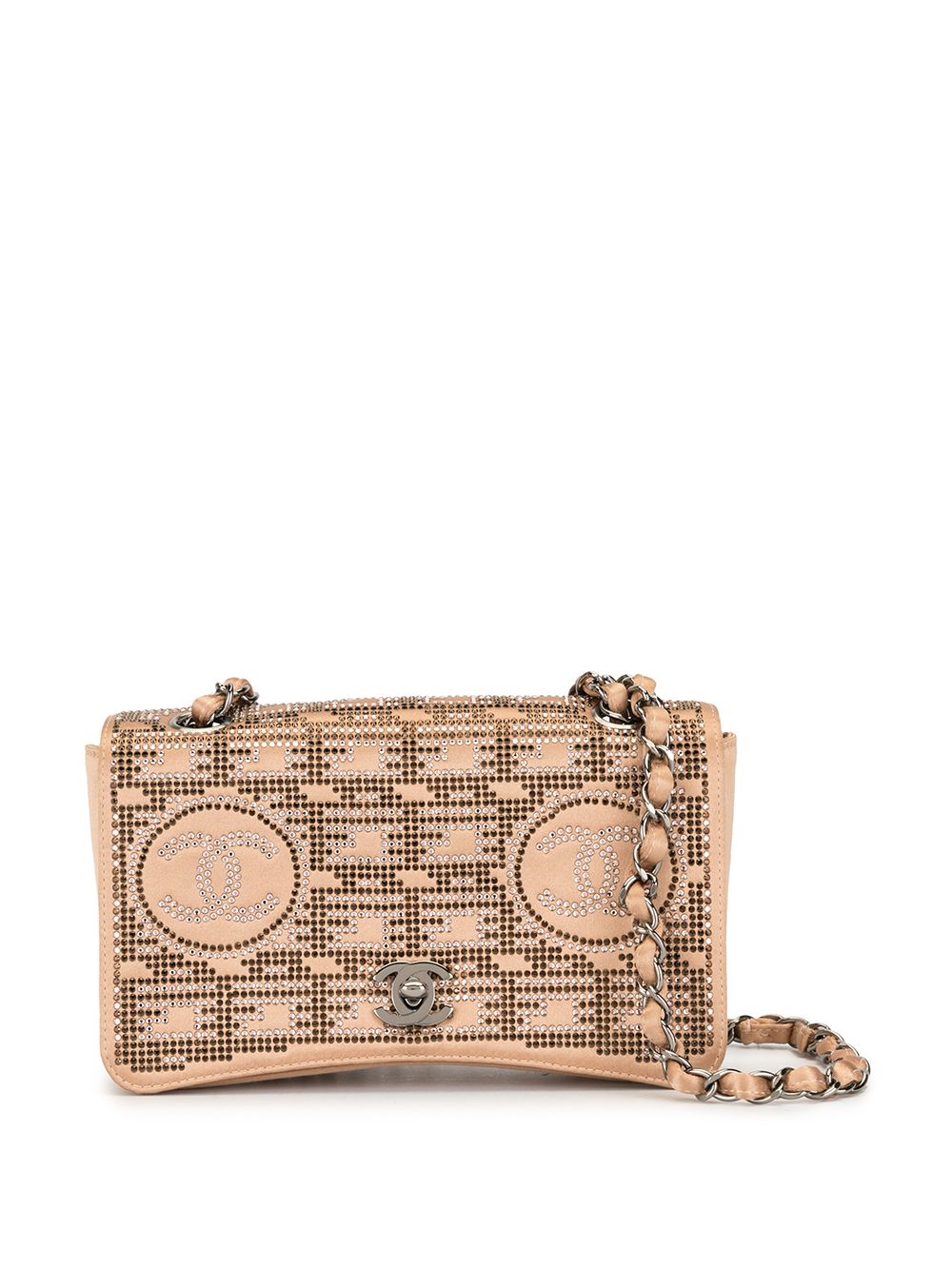 rhinestone chain shoulder bag