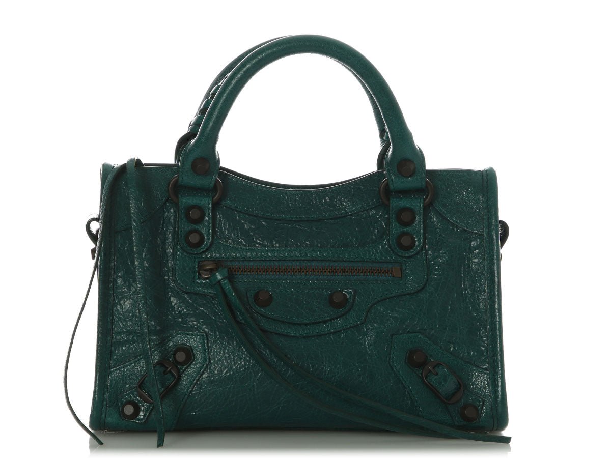 Balenciaga Mini Dark Emerald Le City