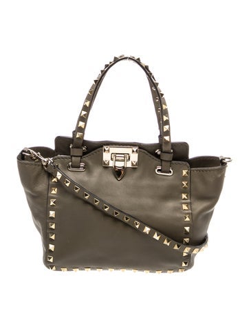 Rockstud Top Handle Bag