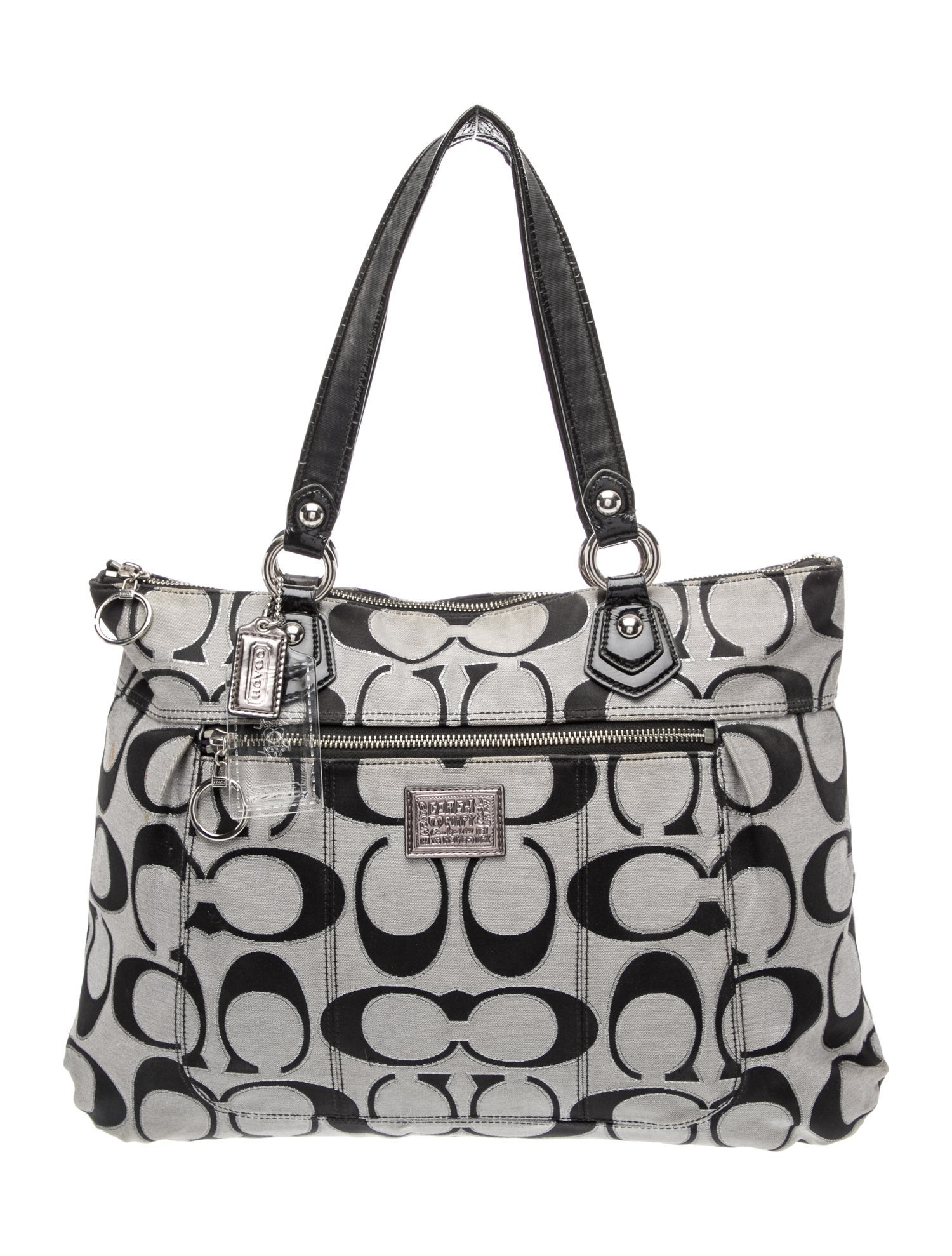 Canvas Poppy Op Art Glam Tote
