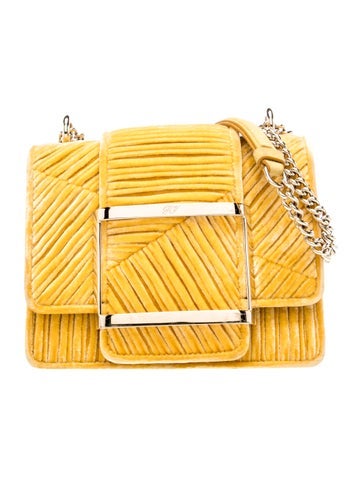 Roger Vivier Velvet Shoulder Bag