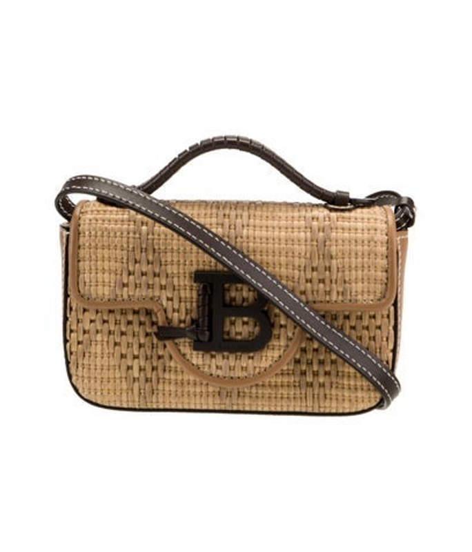 Balmain Straw Crossbody Bag