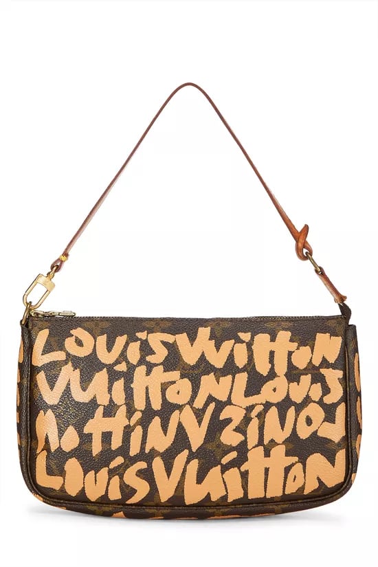 Stephen Sprouse x Louis Vuitton Beige Monogram Graffiti Pochette Accessoires