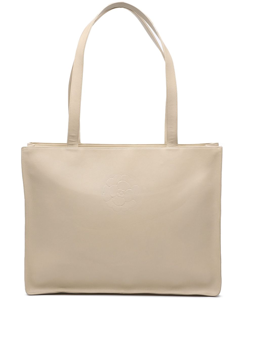 1997-1999 Lambskin Embossed CC Camellia tote bag