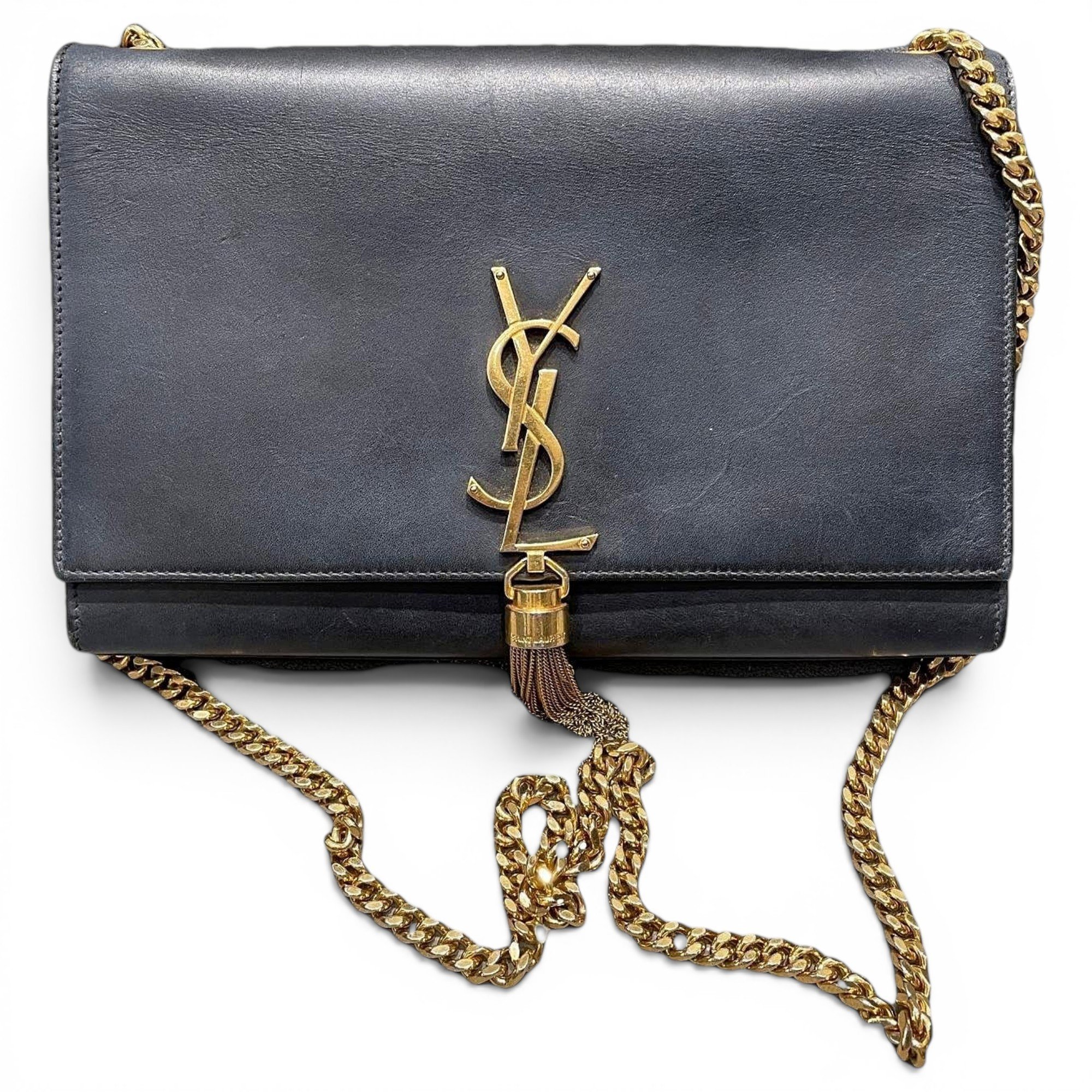 Pompom Kate leather handbag
