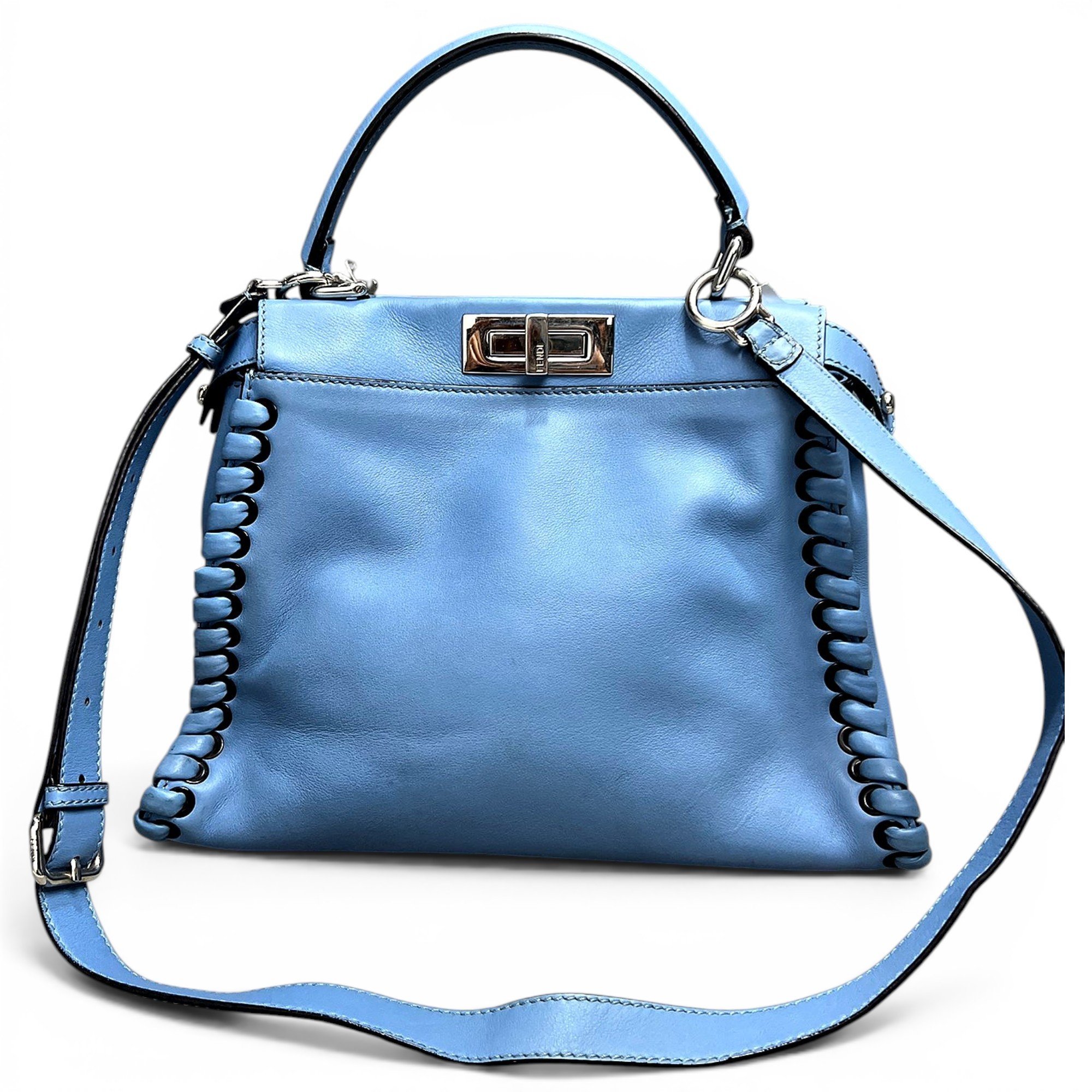 Peekaboo leather handbag