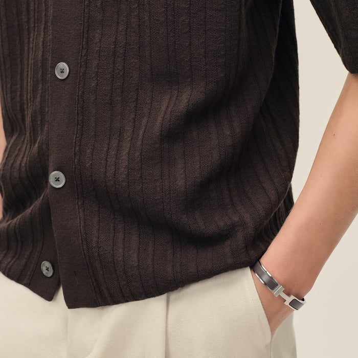 Café Short-sleeve Straight Cut Shirt