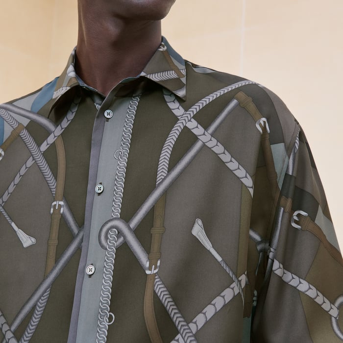 Kaki "Parcours Sans Faute" Boxy Fit Shirt