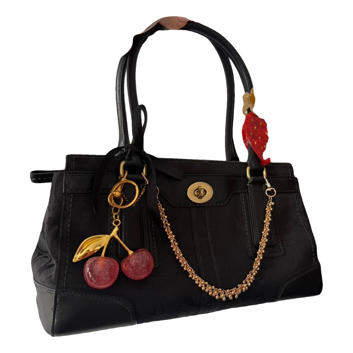 Signature Sufflette leather handbag