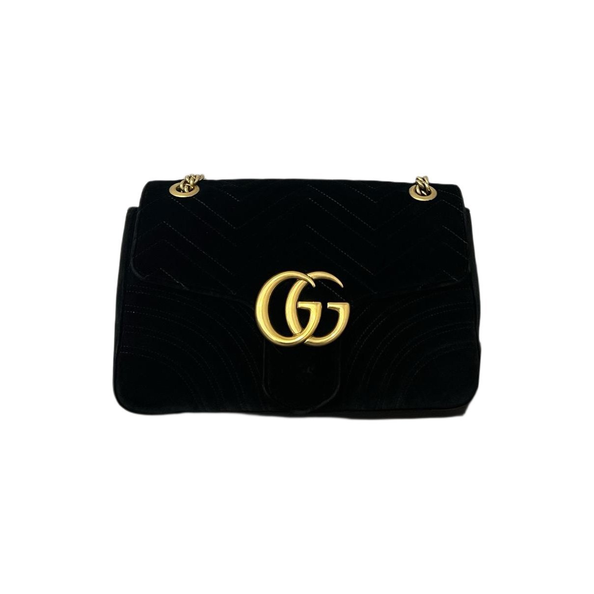 GG Marmont Flap velvet handbag