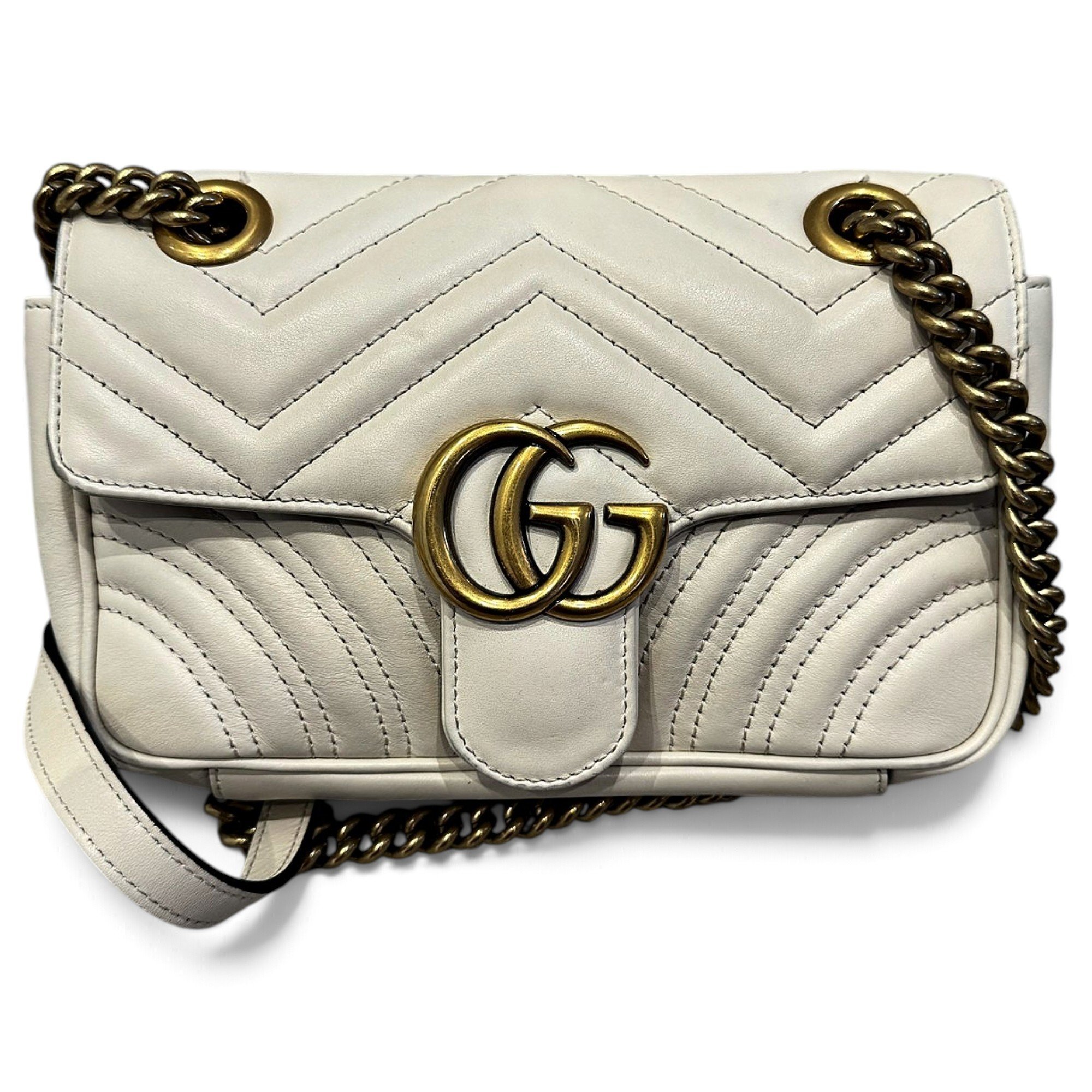 GG Marmont Flap leather handbag