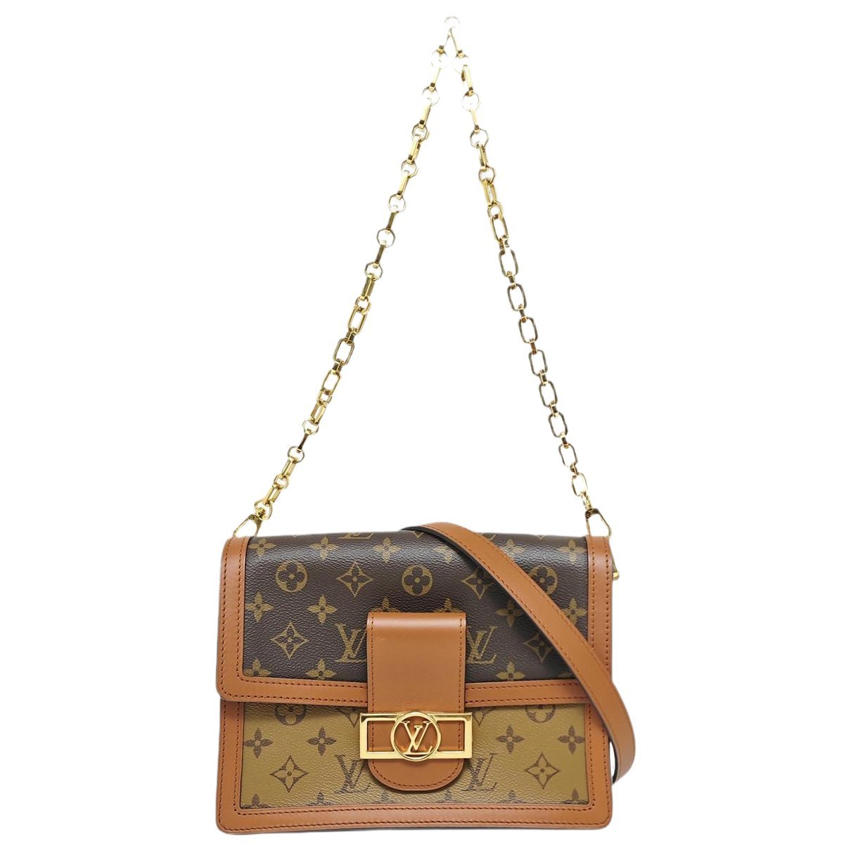 Dauphine leather crossbody bag