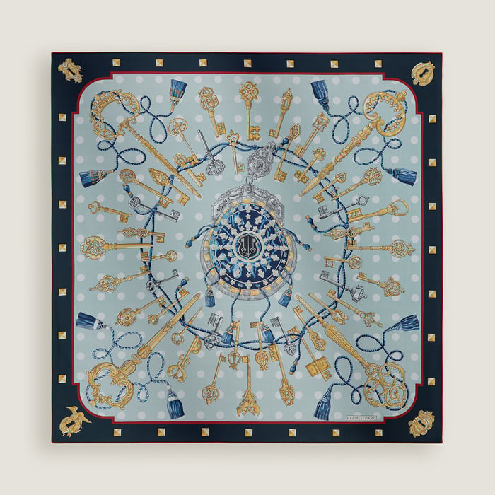 Les Cles Double Face Scarf 90