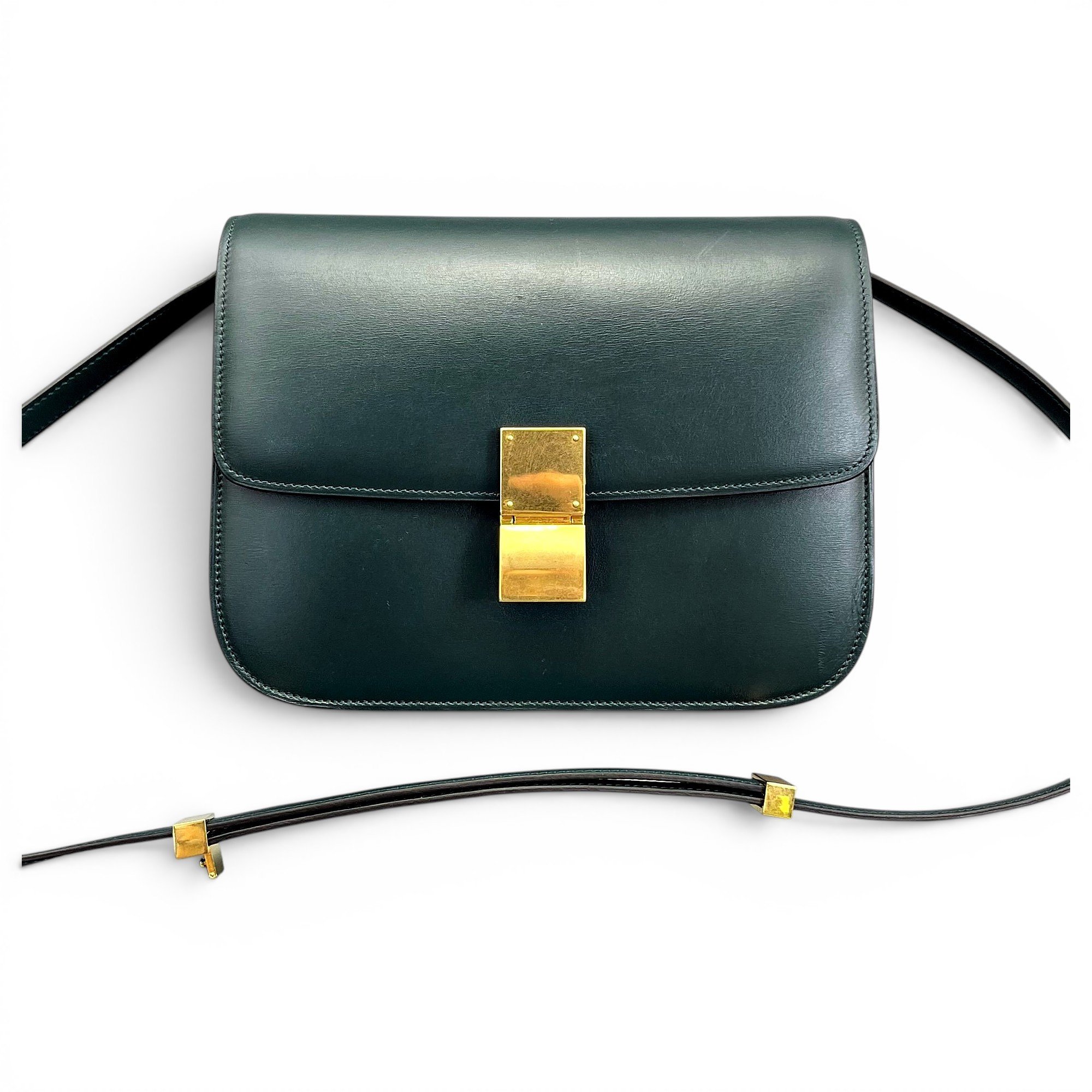 Classic leather crossbody bag
