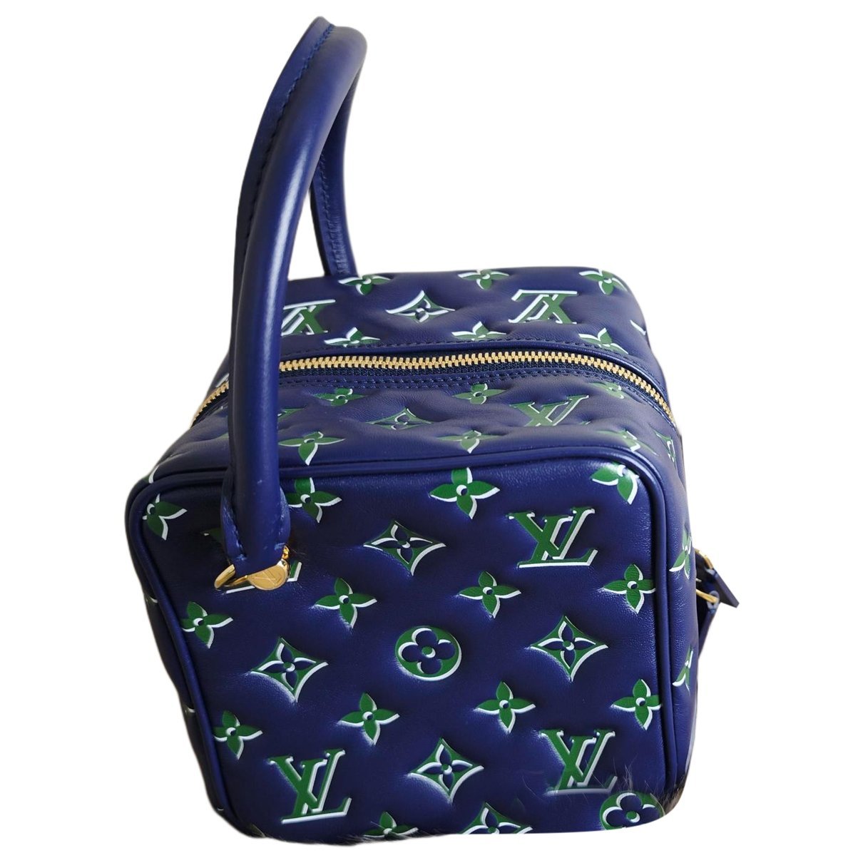 Vanity leather handbag