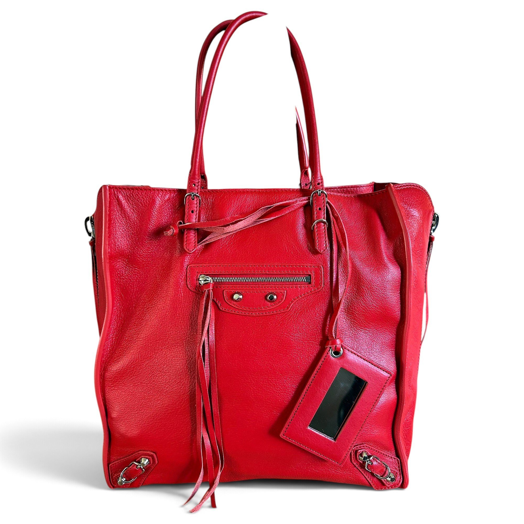 Papier leather tote