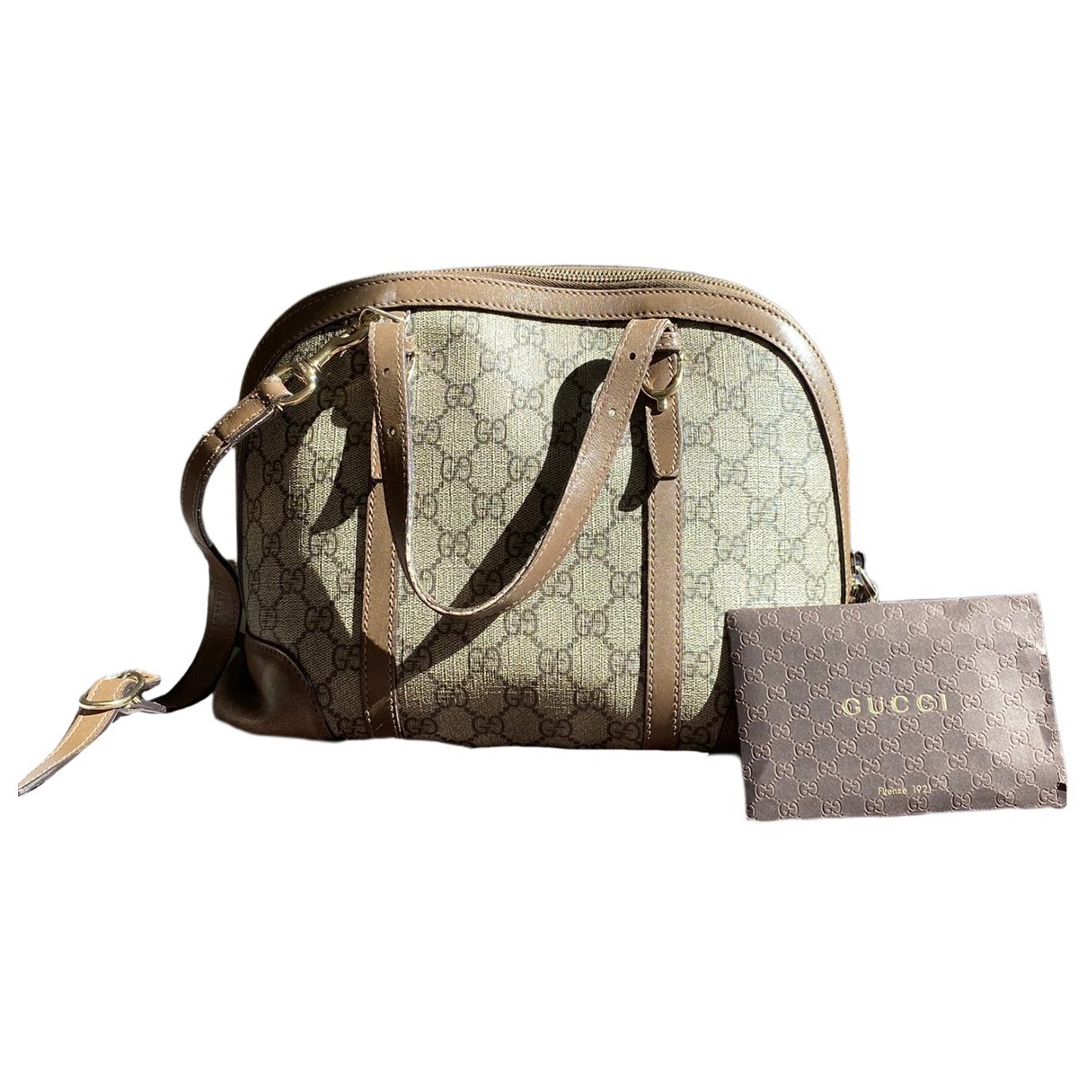 Ophidia Dome leather handbag