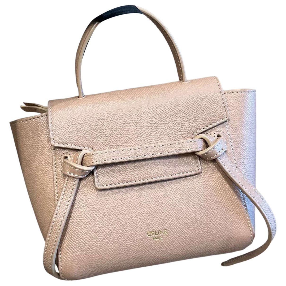 Belt leather handbag
